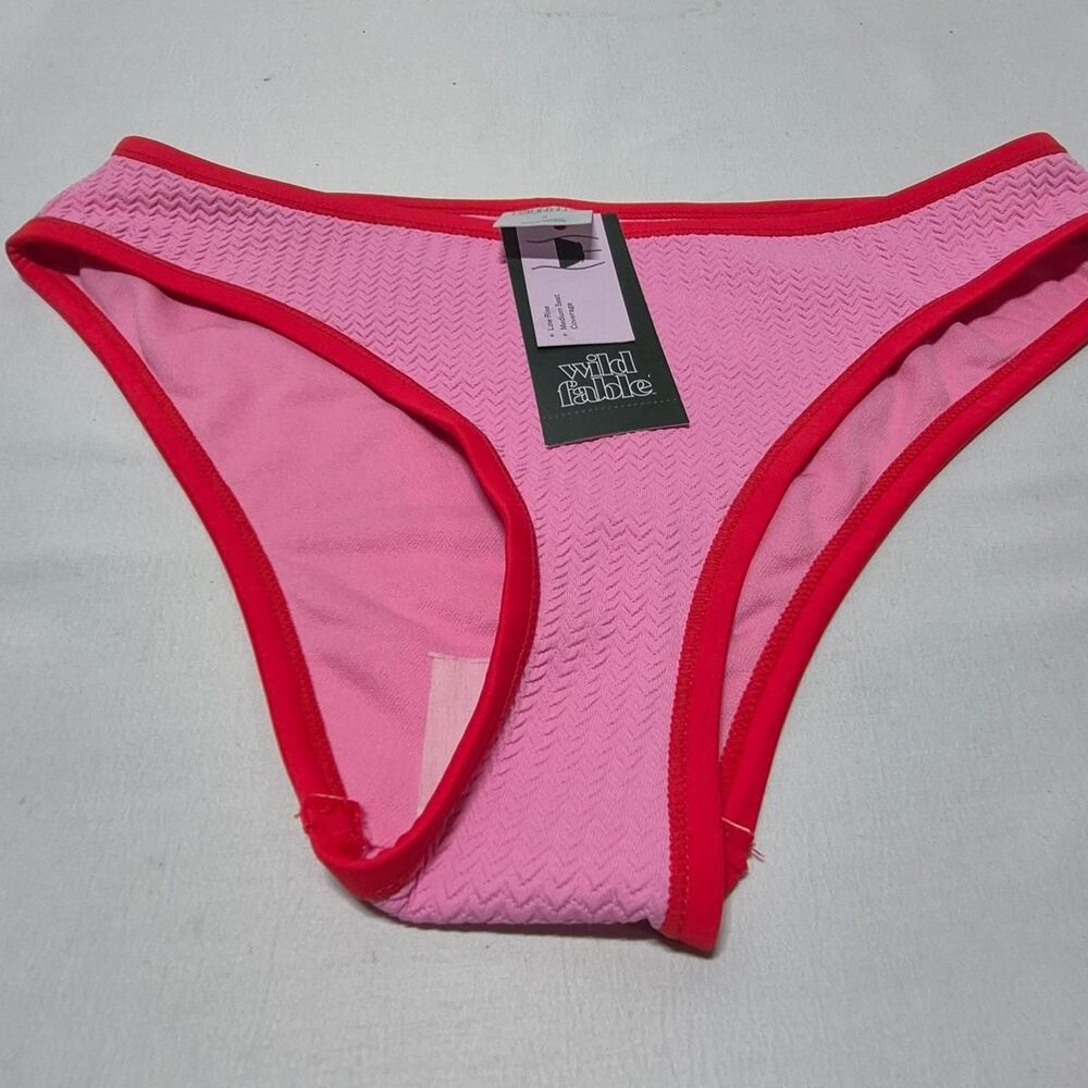 Wild-fable Women's Pink Bikini-and-tankini-bottoms
